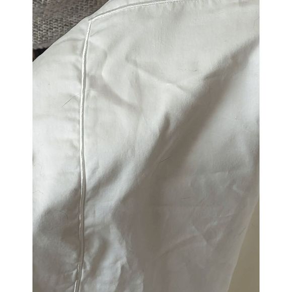 John Lewis & Partners white Oxford pillow sham sateen Portugal 25X25 - Picture 1 of 5
